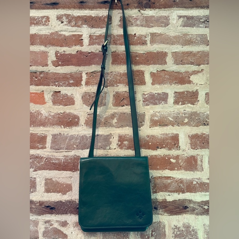 Patricia Nash Green Leather Crossbody Bag